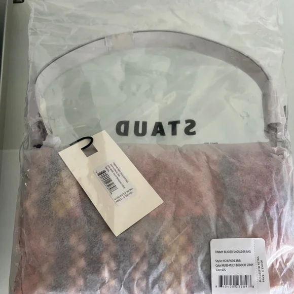 STAUD Multicolor Beaded Shoulder Bag - Picture 7 of 8